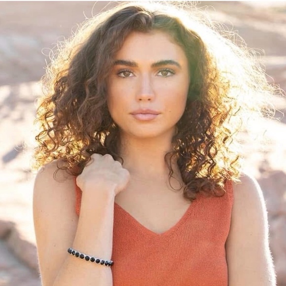 Plunder Designs Retired “Essie” Magnetic Silver Tone and Black Bangle Bracelet - Picture 4 of 16